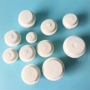 5pcs Laboratory Silicone Stopper With Hole Stoppers Airlock Washing Flask Triangular flask plug stopper(48-53mm) in Saudi Arabia