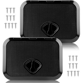 2 PCS Marine Deck Access Access Hatch Rectangle Boat Deck Hatch & Lid مع 20 مساميرًا غير قسيمة لليخوت البحرية RV التهوية الشاحنة. in Kuwait