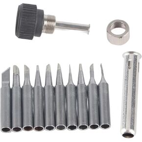 10-Pieces Lead Copper Soldering Iron Tips Set 900M T for Soldering Rework Station Tool for 936 937 938 969 8586 852D Soldering Stations Soldering Rework Station Tool(10pcs Soldering Iron tip) in Kuwait