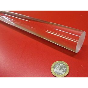 Acrylic Extruded Round Rod 1.25" (1-1/4") Diameter x 6 Ft Length Clear 1 pc in Saudi Arabia