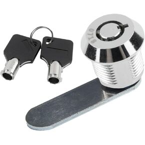 أسطوانة أقفال باب خزانة الباب قفل القفل القفل قفل صندوق خزانة مع 2 مفاتيح كام 16/20/25/30 مم 1pcs (25 مم) in Kuwait