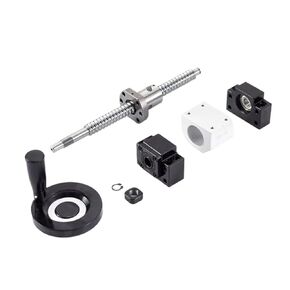 Double nut Ball Screw Control Machine Ball Screw Kit 4pcs SBR16UU Slider Block + 2pcs SBR16 Linear Guide +1 Set Ball Screw SFU1605 with Handhweel(650mm) in Kuwait