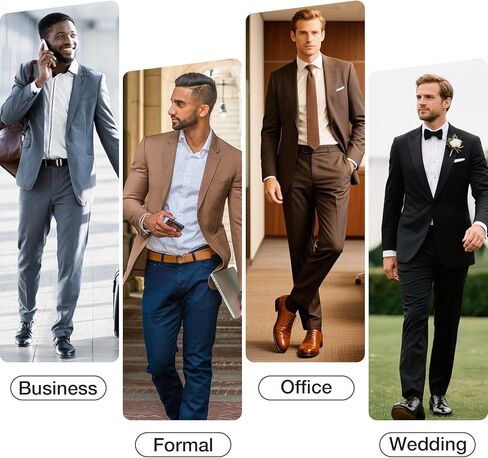 Heez Mens Dress Shoes Oxford Shoes for Men Distly Leather Leath in Kuwait