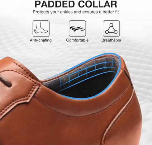 Heez Mens Dress Shoes Oxford Shoes for Men Distly Leather Leath in Kuwait