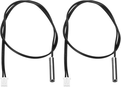 uxcell 2 Pcs 5K NTC Thermal Sensor Probe, Stainless Steel Sensitive Temperature Sensor Probe 11.8 Inch Digital Thermometer Extension Cable Temp Sensor in Saudi Arabia