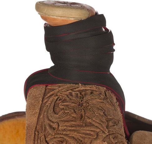 Saddle Horn Dally Wrap - Red with buffered Side in Saudi Arabia