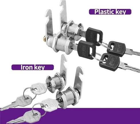 5sets File Cabinet Lock Iron Sheor Soiler Locker Clinder Cabinet Cabinet Babinet Lock Lock with 2 مفتاحين (مفتاح خاص 20 مم-01) in Saudi Arabia