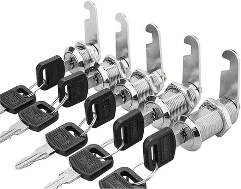 5sets File Cabinet Lock Iron Sheor Soiler Locker Clinder Cabinet Cabinet Babinet Lock Lock with 2 مفتاحين (مفتاح خاص 20 مم-01) in Saudi Arabia