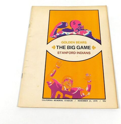 1970 Stanford at California College Football Program 11-21-70 DA064105 - College Programs in Saudi Arabia