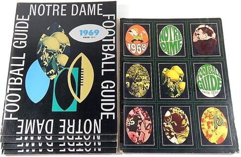 الكثير من (5) متنوعة 1968 و 1969 أدلة وسائل الإعلام الكلية لكلية نوتردام - برامج الكلية in Kuwait