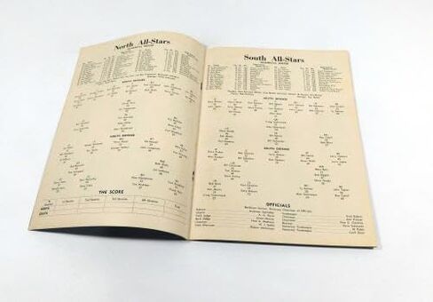 1963 North vs South Shrine College Football All-Star Game Program 8-1-63 - College Programs in Saudi Arabia