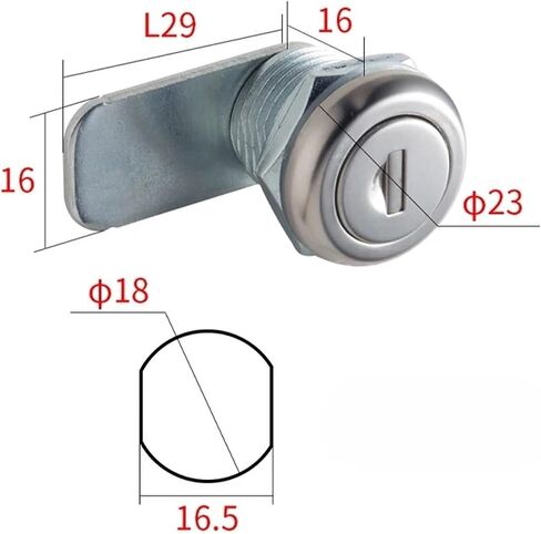 Cabinet Cam Lock for Box Cupboard Locker Yacht Car Bathroom Window Hardware MMS478 1Pcs(MMS478 1 20mm) in Saudi Arabia