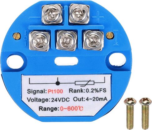 Meccanixity 0-600c RTD PT100 وحدة مرسل الاستشعار درجة الحرارة 4-20MA مضخم درجة الحرارة DC24V للوحدات الحرارية ، وحدات PLC in Kuwait
