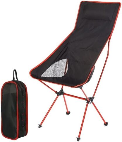 Portable Folding Chair Fishing Chair Outdoor Camping Picnic Seat Aluminum Portable Ultralight Folding Chairs Beach Chair for Fishing Tools Adjustable Folding Chair(E) in Saudi Arabia