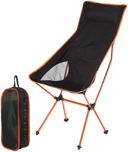 Portable Folding Chair Fishing Chair Outdoor Camping Picnic Seat Aluminum Portable Ultralight Folding Chairs Beach Chair for Fishing Tools Adjustable Folding Chair(E) in Saudi Arabia