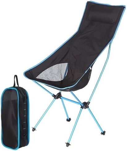 Portable Folding Chair Fishing Chair Outdoor Camping Picnic Seat Aluminum Portable Ultralight Folding Chairs Beach Chair for Fishing Tools Adjustable Folding Chair(E) in Saudi Arabia