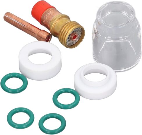 عدسة غاز حشية 11. 0 × 8. 0 × 7. أجهزة الكمبيوتر المحملة TIG ملحقات TIG Torch Torch Lens Cup Cup Cup Cup Wolding Forch for WP 17 18 26 Resistant in Saudi Arabia