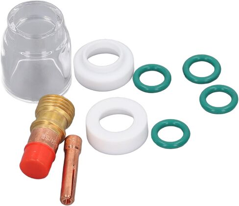 عدسة غاز حشية 11. 0 × 8. 0 × 7. أجهزة الكمبيوتر المحملة TIG ملحقات TIG Torch Torch Lens Cup Cup Cup Cup Wolding Forch for WP 17 18 26 Resistant in Saudi Arabia