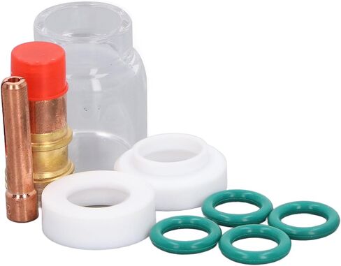 عدسة غاز حشية 11. 0 × 8. 0 × 7. أجهزة الكمبيوتر المحملة TIG ملحقات TIG Torch Torch Lens Cup Cup Cup Cup Wolding Forch for WP 17 18 26 Resistant in Saudi Arabia