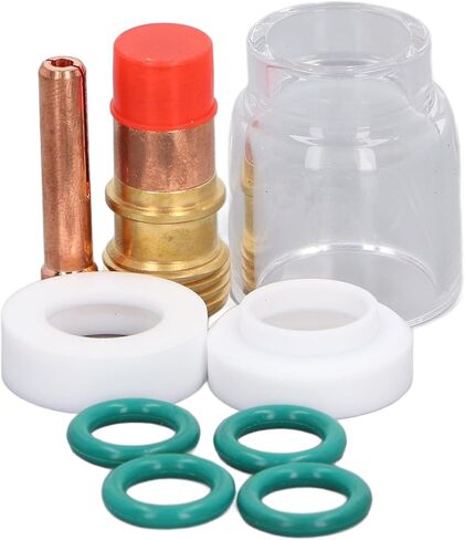 عدسة غاز حشية 11. 0 × 8. 0 × 7. أجهزة الكمبيوتر المحملة TIG ملحقات TIG Torch Torch Lens Cup Cup Cup Cup Wolding Forch for WP 17 18 26 Resistant in Saudi Arabia