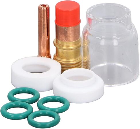 عدسة غاز حشية 11. 0 × 8. 0 × 7. أجهزة الكمبيوتر المحملة TIG ملحقات TIG Torch Torch Lens Cup Cup Cup Cup Wolding Forch for WP 17 18 26 Resistant in Saudi Arabia