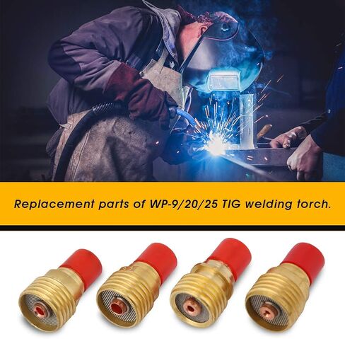WP 9 20 25 TIG 13. 0 × 9. 0 × 10. 0 46pcs مجموعة WP 9 20 25 سلسلة TIG لحام Torch Counstions الملحقات عالية درجة الحرارة مقاومة TIG الملحقات لحام TIG in Saudi Arabia