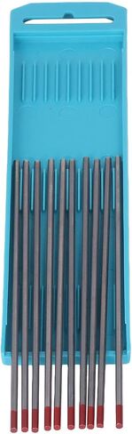 قطب التنغستن لللحام TIG 10 قطع 3.0 مم قطر × 150 مم مع رأس أحمر لتطبيقات لحام سبيكة TI الفولاذ المقاوم للصدأ الكربوني in Saudi Arabia