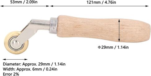 Resistant 21. 0×10. 0×3. Brass Press Wheel Handheld Roller Corner Seam Smoothing Tool Welding Accessories Dia 29Mm Width 6Mm Welding Brass Press Wheel Resistant in Saudi Arabia