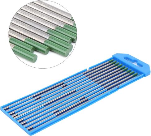 TIG Tungsten Electrode WP Green Tip Needles Welding Accessories 3.0 x 175mm for Stainless Steel Aluminum Alloy Welding in Saudi Arabia