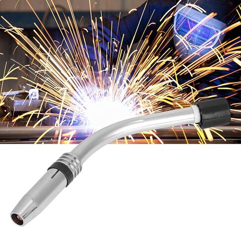24KD Swan Neck Mig Torch Bend with Nozzle Nozzle Nozzle Cover Connecting Rod Welding Accessories with Nozzle 9 Mm Stainless Steel Brass in Saudi Arabia