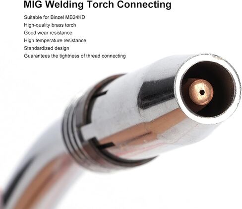 24KD Swan Neck Mig Torch Bend with Nozzle Nozzle Nozzle Cover Connecting Rod Welding Accessories with Nozzle 9 Mm Stainless Steel Brass in Saudi Arabia