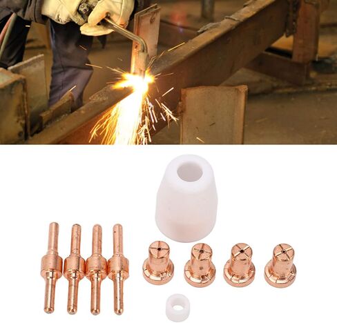 65pcs Torch Counstions Red Copper Ptfe Electrode Cups Kit Kit for TIG Lelding مناسبة لبنادق الشعلة PT 31 و 40 مع إكسسوارات عملية أقل in Saudi Arabia