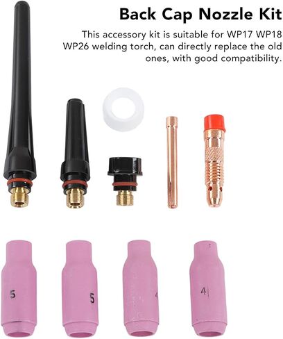 ملحقات شعلة لحام فوهة السيراميك كبسولة كبسولة القطع القطع الاستهلاكات ل WP17 WP18 WP26 in Saudi Arabia