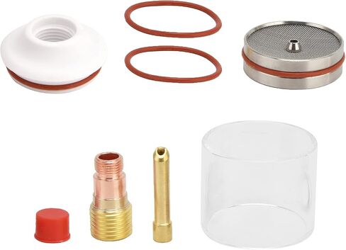 Tig Torch Accessories Tig Welding Accessories 15×9×6 Tig Torch Nozzle Kit Cup Collet Accessory Set 2.4 for Wp 17 18 26 Argon Welding in Saudi Arabia