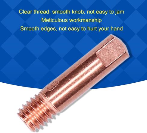 20Pcs Welding Tips Nozzles for CO2 Gun Power Tool Parts Accessories with Clear Thread Smooth Edges Enhanced Conductivity Enough Quantity and Long Service Life in Saudi Arabia
