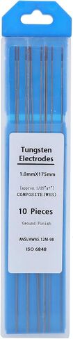 TIG Tungsten Electrode Purple Tip Needles Welding Accessories for Thin Stainless Steel, Aluminum 10Pcs 1.0 x 175mm in Saudi Arabia