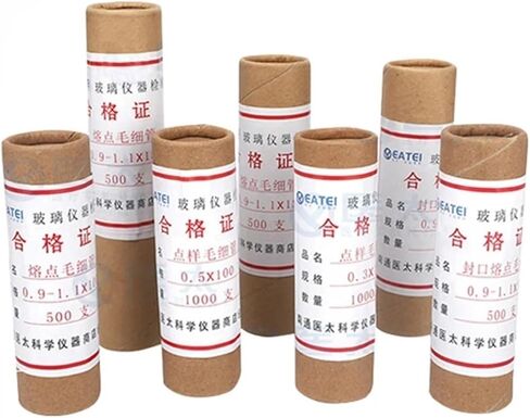 1000pcs/box DIA0.1mm to 0.5mm GlaSs Melting Point Capillary Tube Spotting Capillary Pipette Length 100mm or 200mm Both Open Ends(0.3mmx100mm) in Saudi Arabia