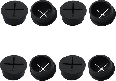 8 PCS Cord Desk Grommet 1 بوصة ، أبيض مرن كابل كابل الحبل الحلماء السلك الحلق in Saudi Arabia