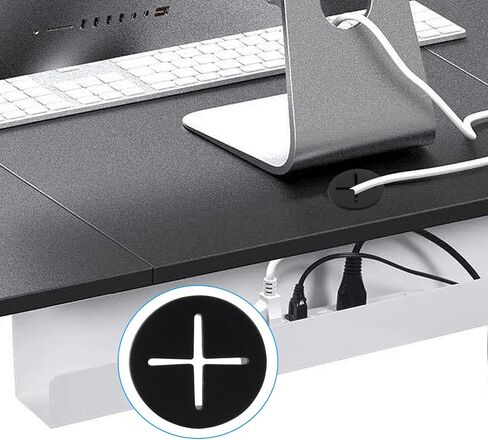8 PCS Cord Desk Grommet 1 بوصة ، أبيض مرن كابل كابل الحبل الحلماء السلك الحلق in Saudi Arabia