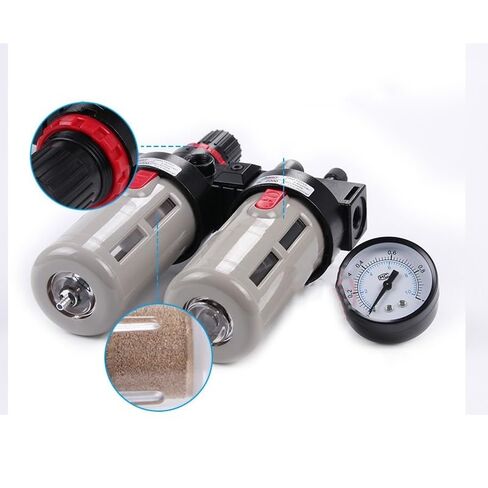 BFC4000 1/2" Air Filter Regulator Combination Lubricator,FRL Two Union Treatment,BFR4000 + BL4000 in Saudi Arabia