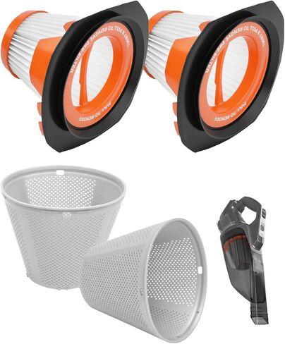 مرشح استبدال Dr Dapper متوافق مع Black+Decker 20v Max PowerConnect باليد ، ل Craftsman V20 Hand Hand Vac ، Models Bchv001c1 ، Bchv001b ، 2 pack in Kuwait