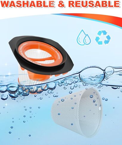 مرشح استبدال Dr Dapper متوافق مع Black+Decker 20v Max PowerConnect باليد ، ل Craftsman V20 Hand Hand Vac ، Models Bchv001c1 ، Bchv001b ، 2 pack in Kuwait