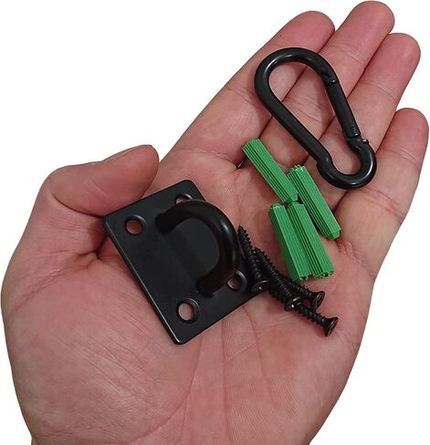 Stainless Steel Ceiling Hooks, Ceiling Hooks Pad Eyes Plate Marine Hardware with Screws 4 PCS. in Kuwait