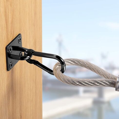 Stainless Steel Ceiling Hooks, Ceiling Hooks Pad Eyes Plate Marine Hardware with Screws 4 PCS. in Kuwait