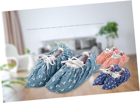 3 Pairs Reusable Non Slip Shoe Covers Breathable Washable Floor Protectors Random Color for Home Use Keeping Floors Clean Random Color in Saudi Arabia