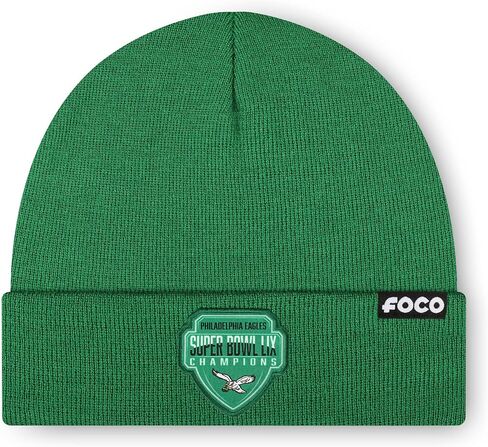 Foco Philadelphia Eagles NFL Super Bowl Lix Champions Basic Retro Logo Beanie in Saudi Arabia