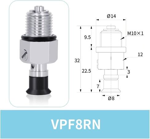 Manipulator Vacuum Sucker Set VPF-2/3/4/6/8/10/15/20/25 Small Vacuum Suction Cup 1Pcs(VPF-20RN) in Saudi Arabia