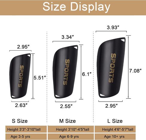 Kids Youth Soccer Shin Guards with Sleeves Slip in Soccer Shin Pads for Boys Girls Ages 3–15 Protective Gear for Football & Training 3Set in Saudi Arabia