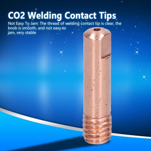 20Pcs Welding Tips and Nozzles for CO2 Gun Power Tool Parts Accessories Made of Copper with 15AKx1.2 Specification in Saudi Arabia