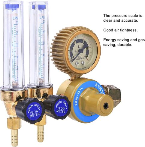 0.25MPa Argon Gas Pressure Regulator with Dual Gauges Precision Forged Welding Accessory for Stable Performance in Arc Welding Cutting Tasks in Saudi Arabia